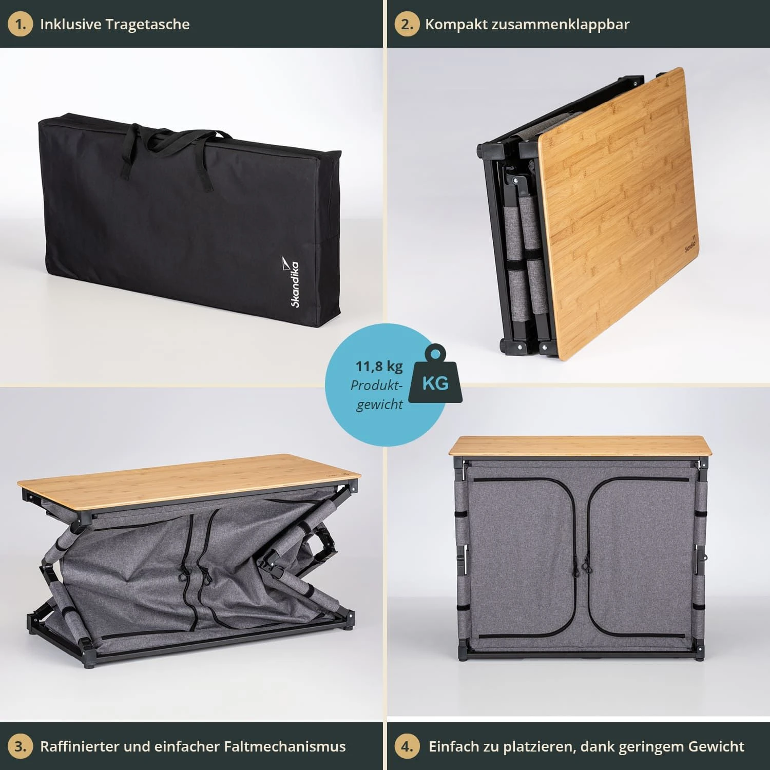 Skandika Triabo Kampeerkast 5 Skandika Triabo Kampeerkast - Afbeelding 3