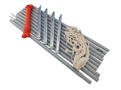 Camping Drooglijn Met Stokken