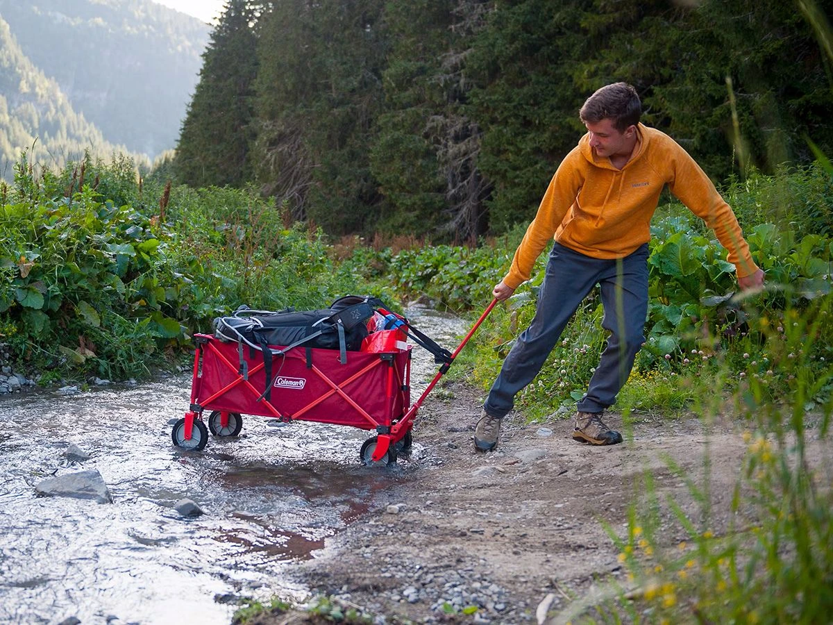 Coleman Wagon Opvouwbare Bolderkar - Red 5 Coleman Wagon Opvouwbare Bolderkar - Red - Afbeelding 3