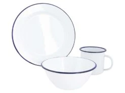 Bo-Camp Emaille Blue 6-delig Serviesset