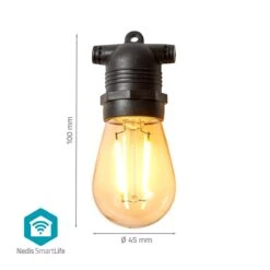 Nedis WIFILP01F10 SmartLife Decoratieve Verlichting -Buiten Kamperen 665452b3e1ff63.52591294