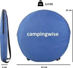 Campingwise Pop-up Douchetent - Blue -Buiten Kamperen 6655c7807233b6.63607430