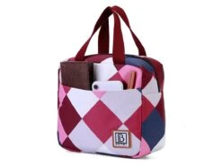 Merkloos Brisby 4-laags Geïsoleerde 4 Liter Koeltas - Blok Rose -Buiten Kamperen 665db763801077.33532133