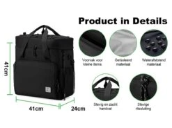 Merkloos Brisby 4-laags Geïsoleerde 40 Liter Koeltas - Black -Buiten Kamperen 665dcc8c713524.17932120