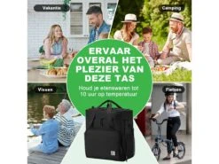 Merkloos Brisby 4-laags Geïsoleerde 40 Liter Koeltas - Black -Buiten Kamperen 665dcc8c748624.00502650
