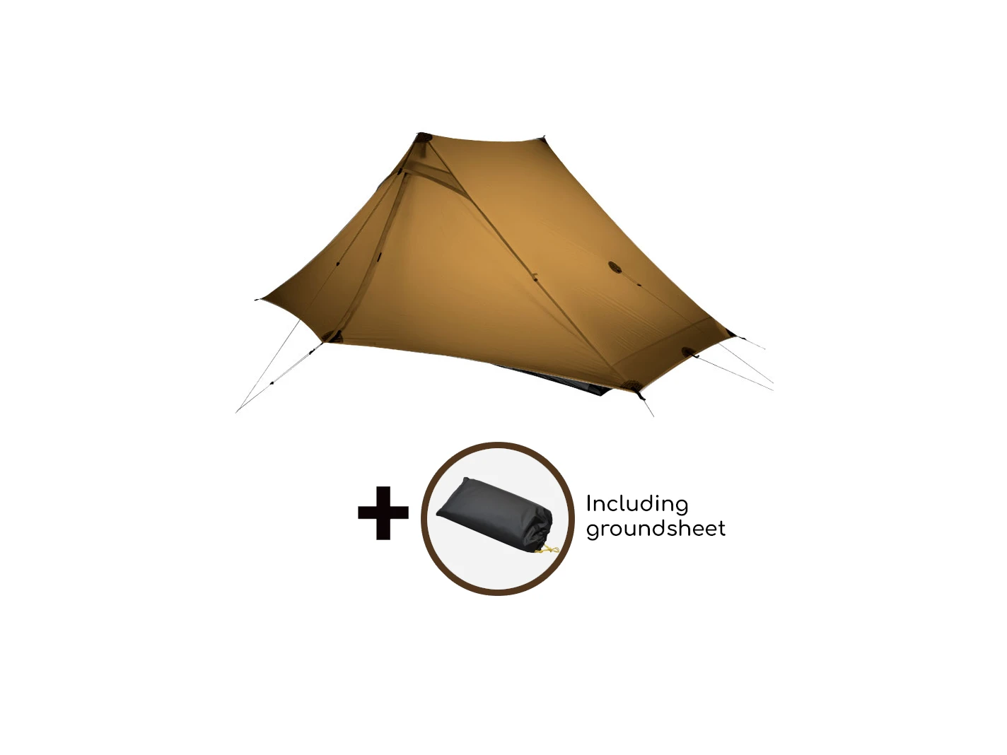 3F UL GEAR 2 PRO 3 Seizoenen 2-persoons Tent - Brown 4 3F UL GEAR 2 PRO 3 Seizoenen 2-persoons Tent - Brown - Afbeelding 2