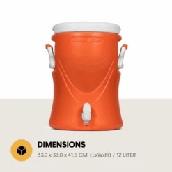 Merkloos Pinnacle Platino 3 Gallon Drankkoeler - Orange -Buiten Kamperen 66715b476219e7.15374703