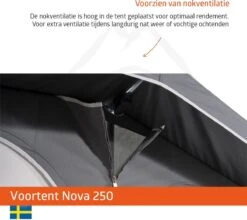 Campout Nova 250 Voortent - 1001-1025 Cm -Buiten Kamperen 6672b36e6d3d63.36661993