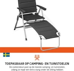 Campout 48 X 76 Cm Voetensteun - Grey -Buiten Kamperen 66792eb7c59935.24980732