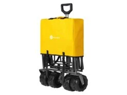 Merkloos Packaway XL Opvouwbare Bolderkar - Okergeel -Buiten Kamperen 66840f052b6fe5.87402932