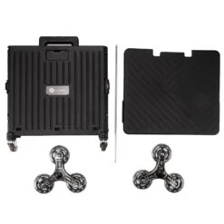 Merkloos Packaway 50 Liter Boodschappentrolley Met Trapwielen - Black -Buiten Kamperen 668e389b9e91e3.20429624