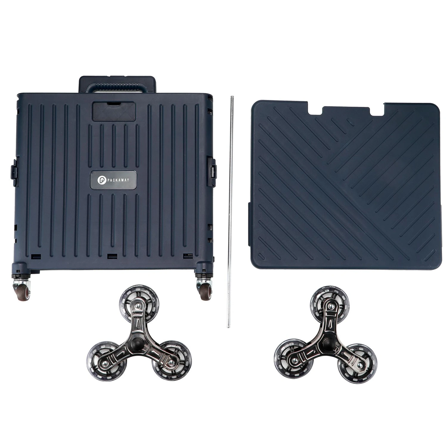 Merkloos Packaway 50 Liter Boodschappentrolley Met Trapwielen - Blue 7 Merkloos Packaway 50 Liter Boodschappentrolley Met Trapwielen - Blue - Afbeelding 5