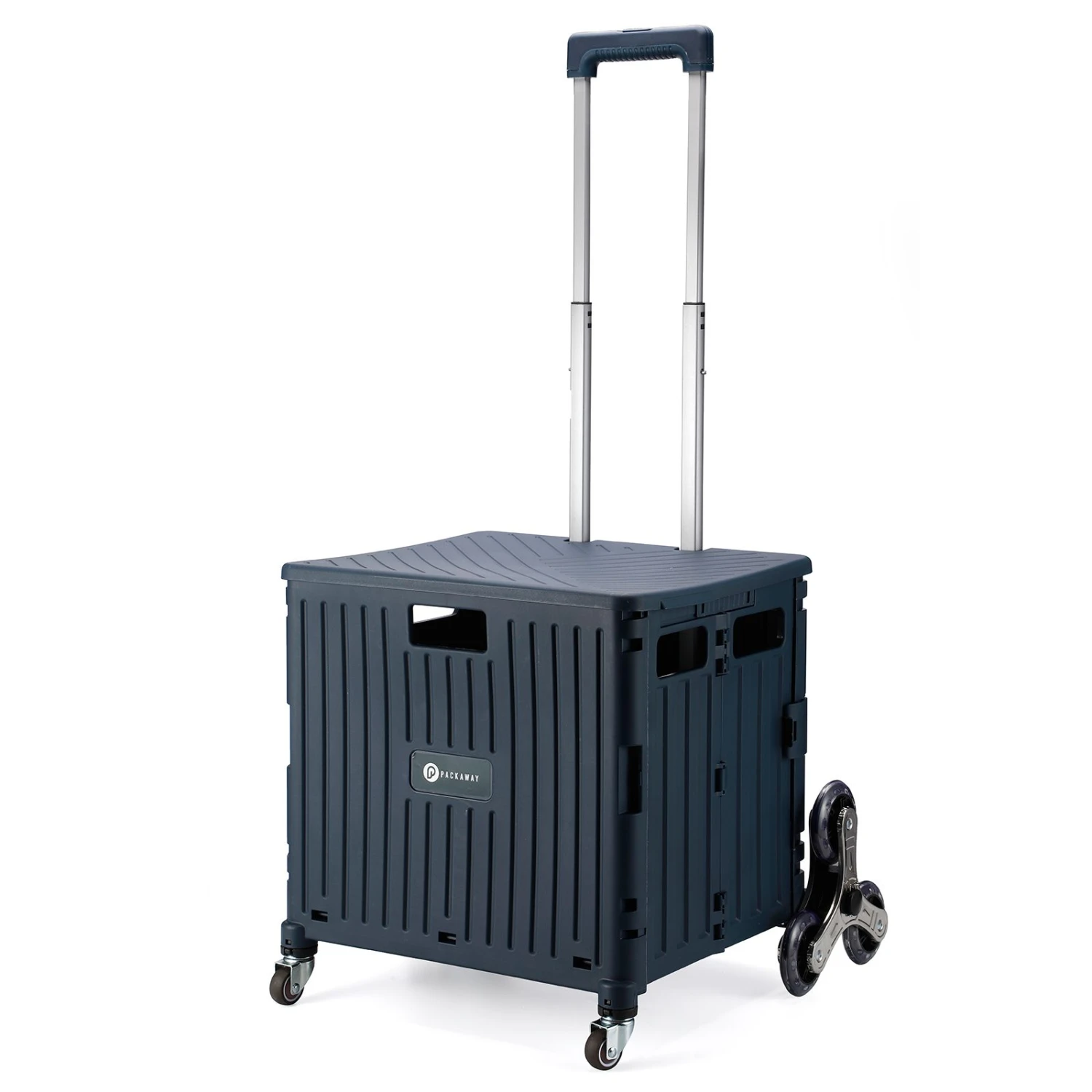 Merkloos Packaway 50 Liter Boodschappentrolley Met Trapwielen - Blue 4 Merkloos Packaway 50 Liter Boodschappentrolley Met Trapwielen - Blue - Afbeelding 2