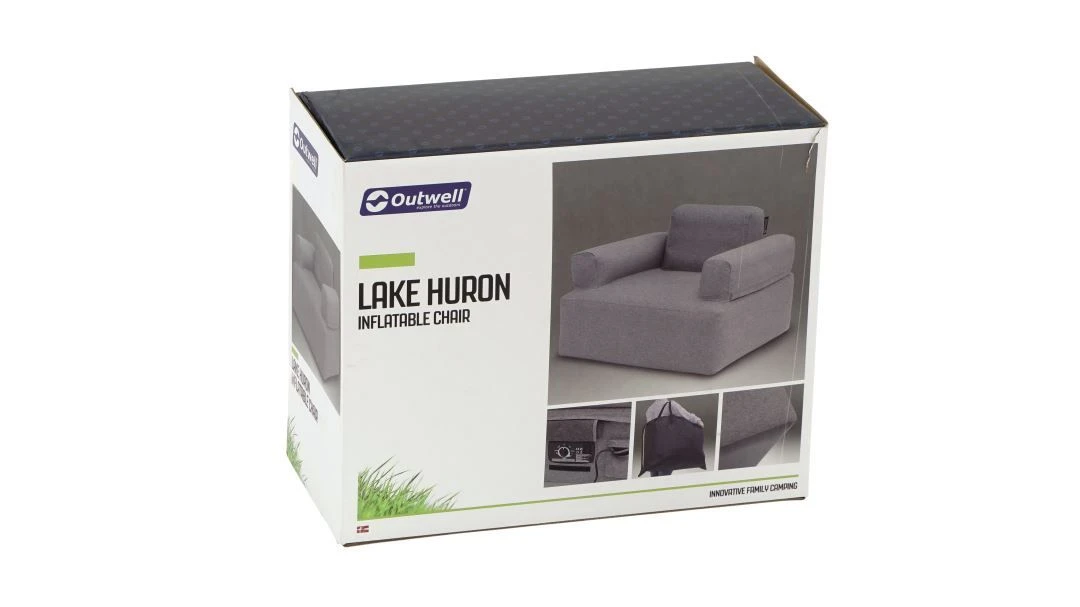 Outwell Lake Huron Opblaasbare Stoel - Grey 4 Outwell Lake Huron Opblaasbare Stoel - Grey - Afbeelding 2