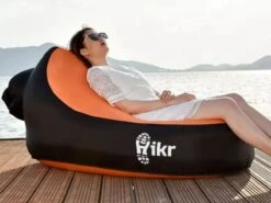 Hikr Air Lounger - Orange 10 Hikr Air Lounger - Orange -Buiten Kamperen 6697c06c634391.30201560