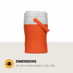 Merkloos Pinnacle Platino 1 Gallon Drankkoeler - Oranje -Buiten Kamperen 66c34903b11c10.62898576