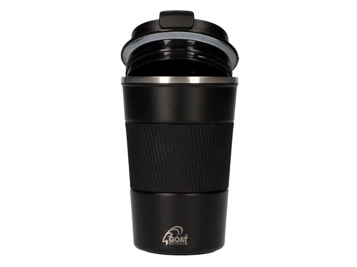 Merkloos GOAT Outdoor 380 Ml RVS Koffiebeker To Go - Black 3 Merkloos GOAT Outdoor 380 Ml RVS Koffiebeker To Go - Black