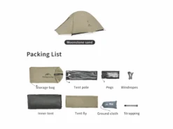 Naturehike Cloud Up 2 PRO Tent - Brown -Buiten Kamperen 66e3e318a818c3.25186345