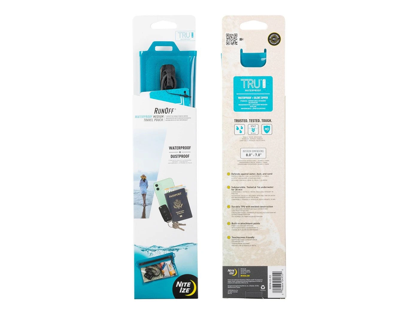 Nite Ize RunOff Waterbestendige Reistas Blauw M 4 Nite Ize RunOff Waterbestendige Reistas Blauw M - Afbeelding 2