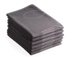 DoubleDry Bestek 50 X 70 Cm Set Van 6 Theedoeken - Grijs