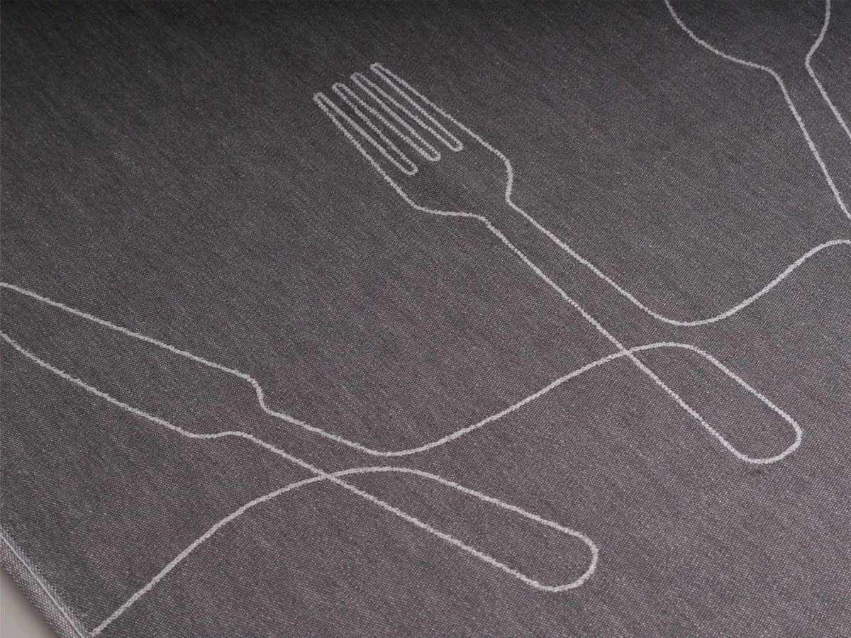 DoubleDry Bestek 50 X 70 Cm Set Van 6 Theedoeken - Grijs 4 DoubleDry Bestek 50 X 70 Cm Set Van 6 Theedoeken - Grijs - Afbeelding 2