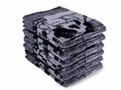 DoubleDry Koe 50 X 50 Cm Set Van 6 Keukendoeken - Zwart