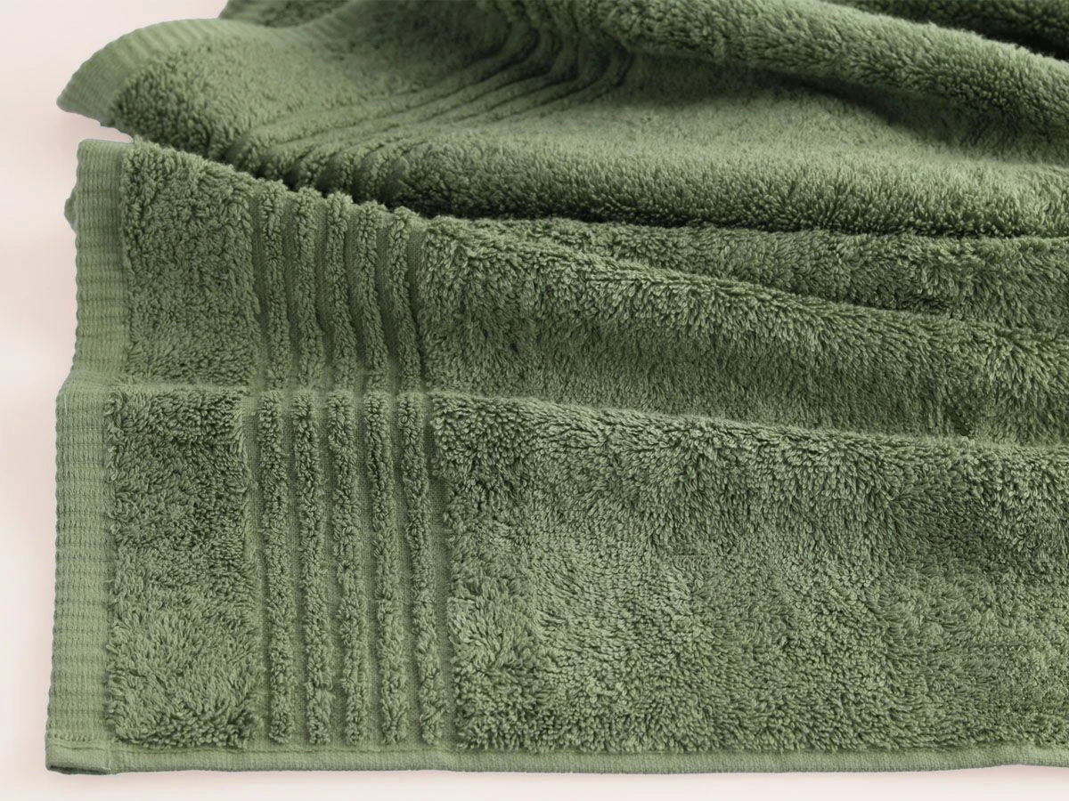 Merkloos PHLOX Supreme 70 X 140 Cm Set Van 4 Handdoeken - Oud Groen 4 Merkloos PHLOX Supreme 70 X 140 Cm Set Van 4 Handdoeken - Oud Groen - Afbeelding 2