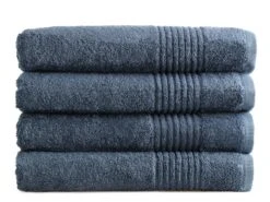 Merkloos PHLOX Supreme 70 X 140 Cm Set Van 4 Handdoeken - Ijsblauw