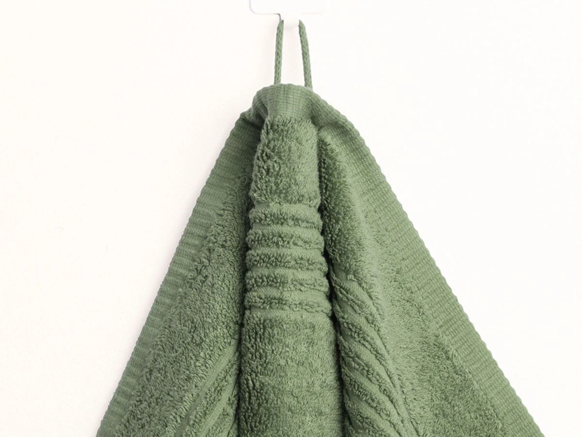 Merkloos PHLOX Supreme 50 X 100 Cm Set Van 6 Handdoek - Oud Groen 5 Merkloos PHLOX Supreme 50 X 100 Cm Set Van 6 Handdoek - Oud Groen - Afbeelding 3