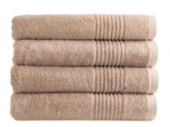 Merkloos PHLOX Supreme 70 X 140 Cm Set Van 4 Handdoeken - Sand