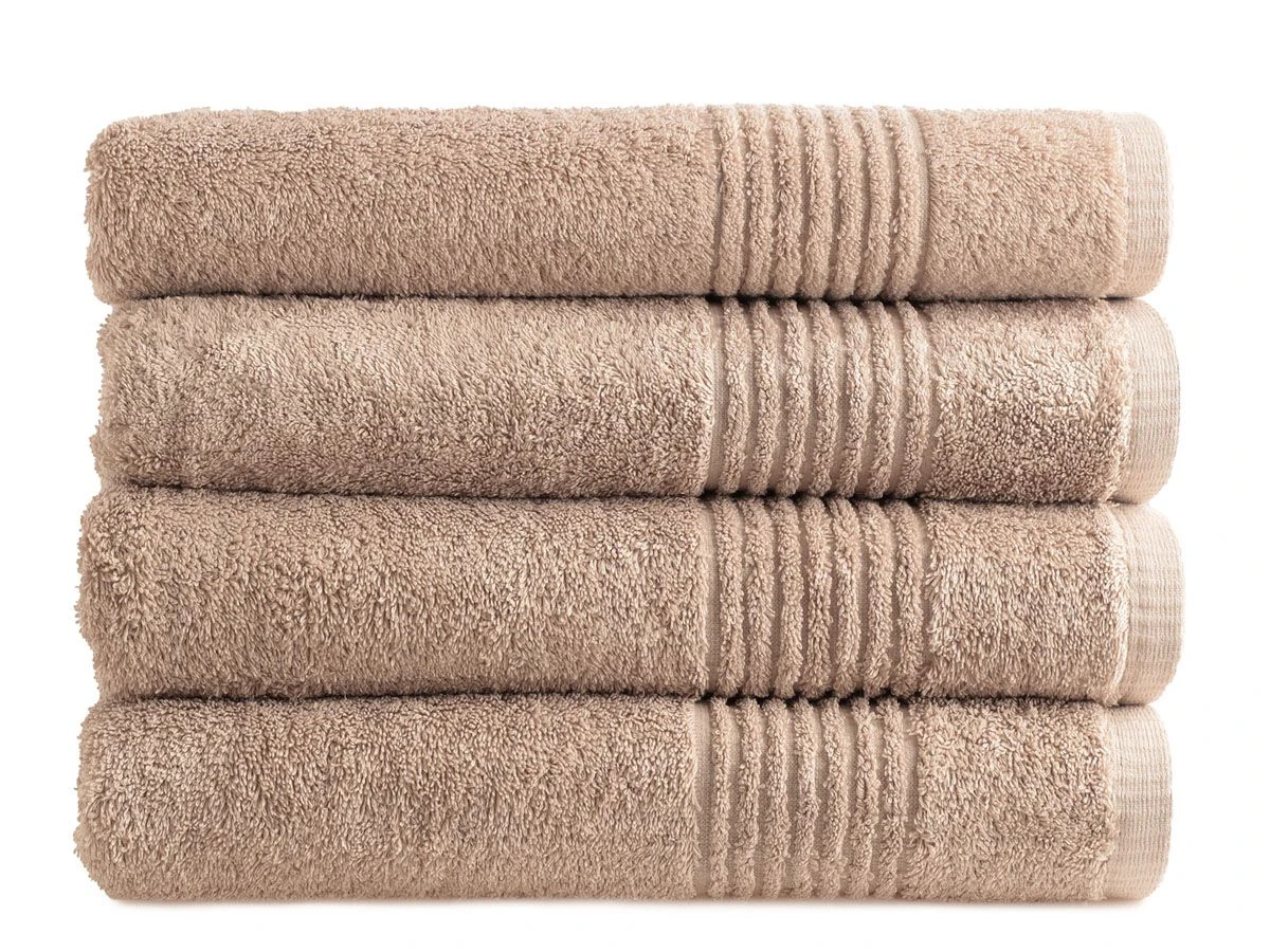 Merkloos PHLOX Supreme 70 X 140 Cm Set Van 4 Handdoeken - Sand 3 Merkloos PHLOX Supreme 70 X 140 Cm Set Van 4 Handdoeken - Sand