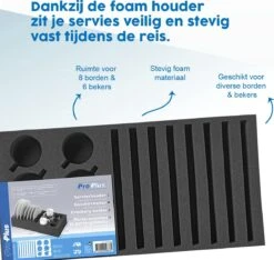 ProPlus Foam Servieshouder - 49,5 X 25 X 10 Cm 12 ProPlus Foam Servieshouder - 49,5 X 25 X 10 Cm -Buiten Kamperen 702594190c55e696