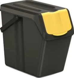 Merkloos Keden Set Van 4 Afvalscheidingsbakken - 25 Liter -Buiten Kamperen 7367ad697863e3f2