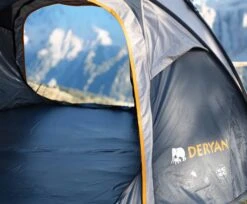Deryan 4-persoons 2000MM Luxe Pop Up Tent -Buiten Kamperen 75f289027748bd83