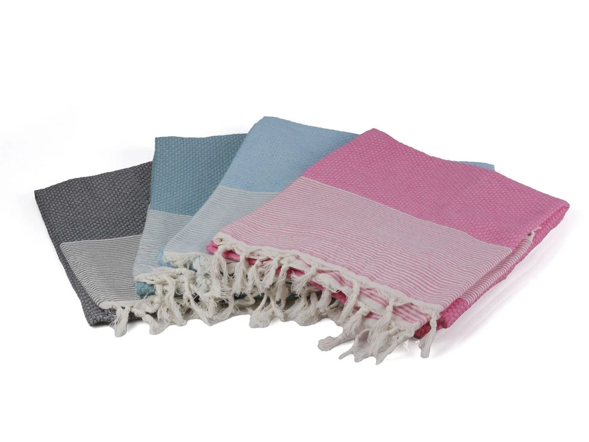 Merkloos PHLOX 100 X 200 Cm Hamamdoek - Honingraat Fuchsia 8 Merkloos PHLOX 100 X 200 Cm Hamamdoek - Honingraat Fuchsia - Afbeelding 6