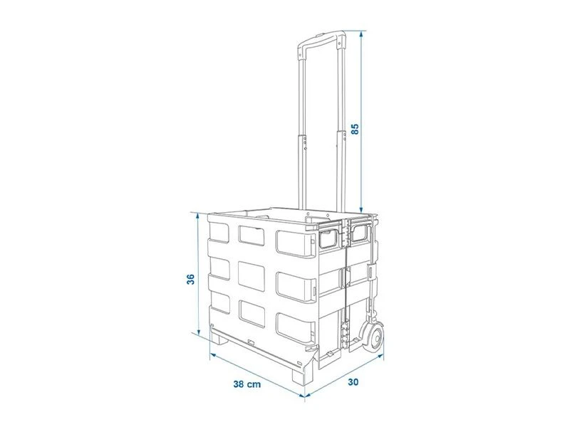 ProPlus Inklapbare Transporttrolley 6 ProPlus Inklapbare Transporttrolley - Afbeelding 4