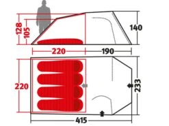 Wechsel Intrepid 4 Tunneltent -Buiten Kamperen 7d0a6c4728673d05
