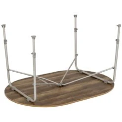 Bo-Camp Feather Oval 130 X 90 Tafel -Buiten Kamperen 85669bf19062a8a7