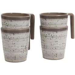 Bo-Camp Halo L Set Van 4 Melamine Mokken - Beige 13 Bo-Camp Halo L Set Van 4 Melamine Mokken - Beige -Buiten Kamperen 86a143d76109e358