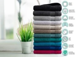 DoubleDry Hotel 70 X 140 Cm Set Van 3 Handdoeken - Oker Geel -Buiten Kamperen 8a86204d8b1006fd