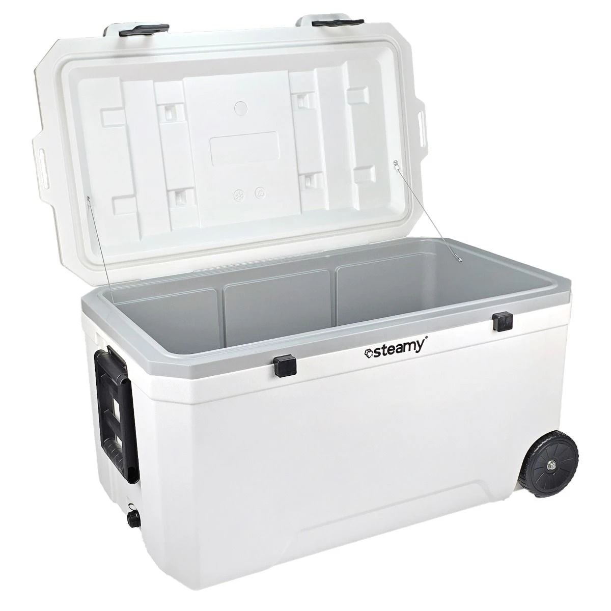Steamy Marine 120 Roller, Koelbox Op Wielen, 120L, Wit 8 Steamy Marine 120 Roller, Koelbox Op Wielen, 120L, Wit - Afbeelding 6