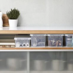 Sunware Q-line 18 Liter Transparant Grijze Opbergbox -Buiten Kamperen 9126601960bbacd9