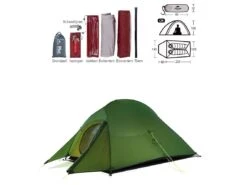 Naturehike Cloud Up 2 Upgraded 2 Persoons Tent - White -Buiten Kamperen 9ab0472776472d34