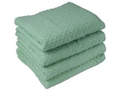 DoubleDry Popcorn 70 X 140 Cm Set Van 3 Handdoeken - Groen