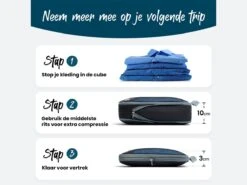 Sunflake Packing Cubes Met Compressie Rits - 6 Delig - Mesh -Buiten Kamperen 9c12bb3e9d25bfbb