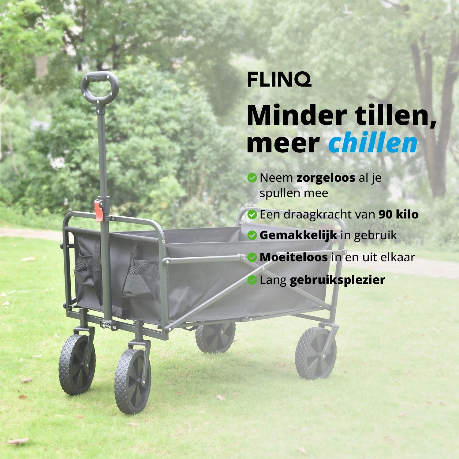 FlinQ Bolderkar - 90 Kg 4 FlinQ Bolderkar - 90 Kg - Afbeelding 2