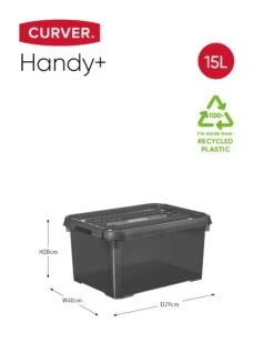 Curver Handy+ 15 Liter Opbergboxen - 4 Stuks -Buiten Kamperen a886480c726b906f