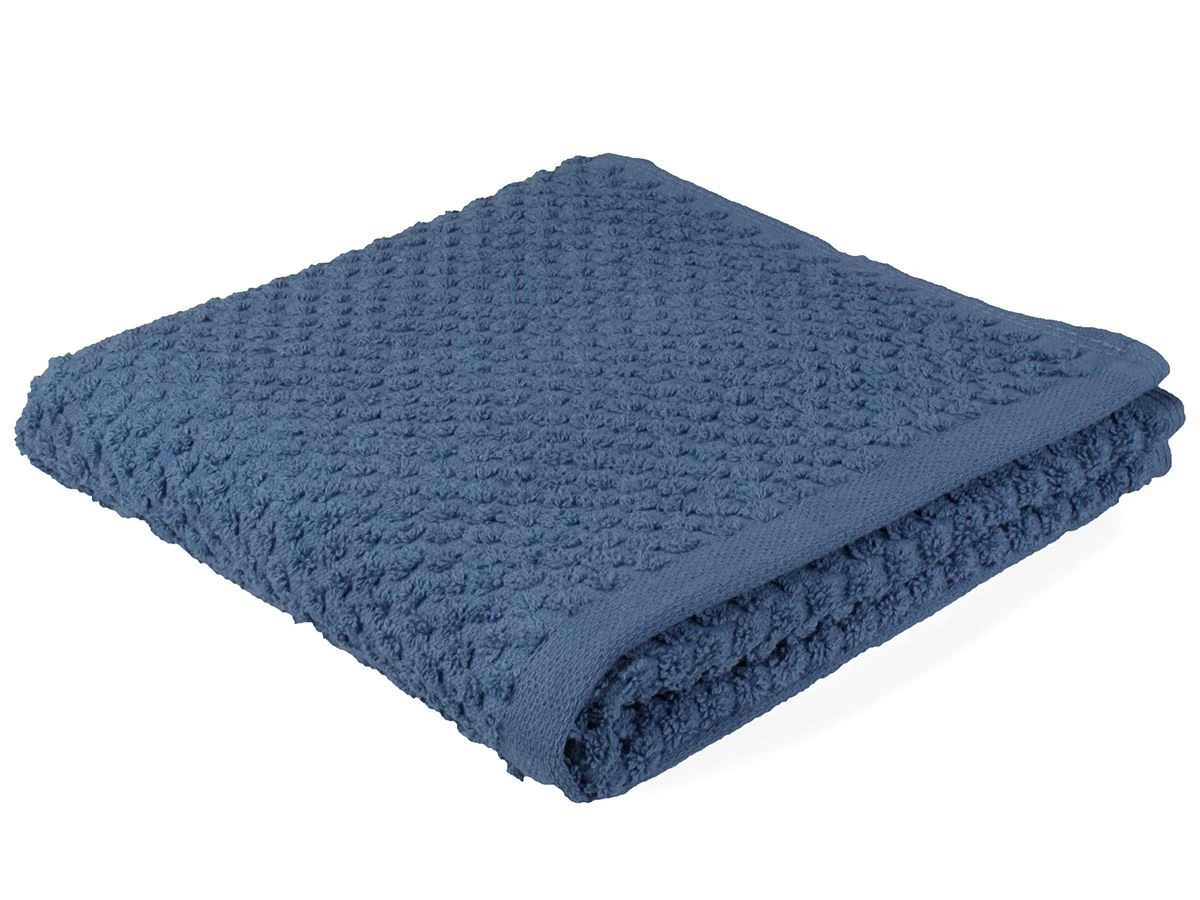 DoubleDry Popcorn 50 X 100 Cm Set Van 4 Handdoeken - Blauw 5 DoubleDry Popcorn 50 X 100 Cm Set Van 4 Handdoeken - Blauw - Afbeelding 3