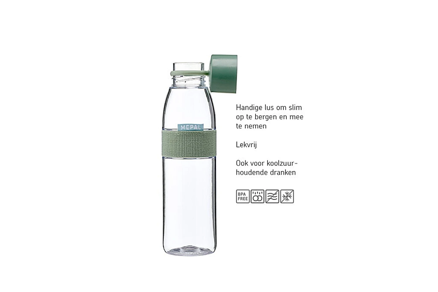 Mepal Ellipse 700 Ml Drinkfles - Nordic Blue 5 Mepal Ellipse 700 Ml Drinkfles - Nordic Blue - Afbeelding 3