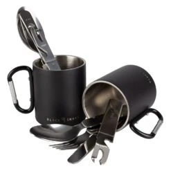 Black Snake 10-delige Thermobeker Met Karabijnhaak En Bestekset